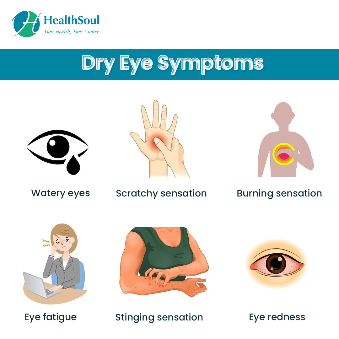 Signs of dry eyes